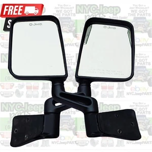 Jeep Wrangler Side View MIRRORS OEM Full Half Door Mirror SET 76-06 CJ YJ TJ - Bild 1 von 24