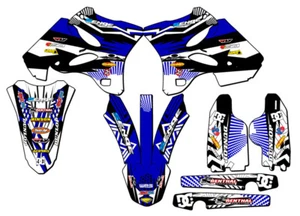 Kit de gráficos YZ 125 MAYHEM 2005-2007 azul Senge compatible con Yamaha - Imagen 1 de 10