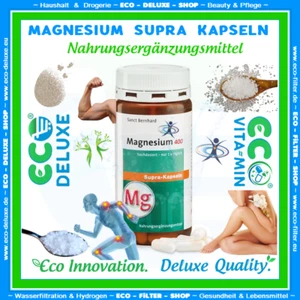 Magnesium 400 Supra Kapseln 💯 120 Kps. Nahrungsergänzungsmittel 💰HOT % SALE🛒 - Bild 1 von 6
