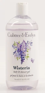 Crabtree & Evelyn Glycine Corps Lavage 500ml Floral Printemps Été Parfumé - Picture 1 of 2