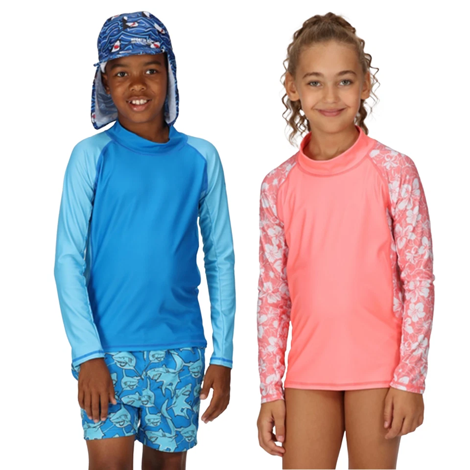 Chaleco de natación Regatta para niños Hoku UV Erupción Foto 1 de 1