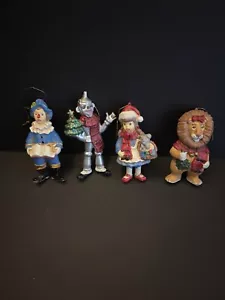 Vintage Wizard Of Oz By Kurt S Adler Christmas Tree Ornaments Set Of 4 Used - Picture 1 of 6