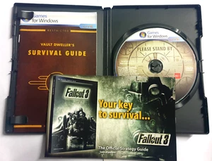 Fallout 3 PC DVD ROM Windows Computer Game RPG Shooter Bethesda COMPLETE MANUAL - Picture 1 of 6
