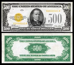 500 DOLLAR BILL GLOSSY POSTER PICTURE PHOTO five hundred currency money usa 117 - Picture 1 of 1