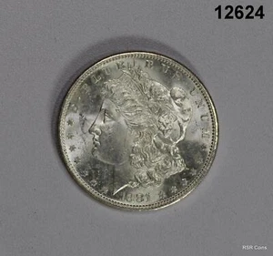 1881 S MORGAN SILVER DOLLAR CHOICE BU FLASHY ORIGINAL COIN! #12624 - Picture 1 of 2