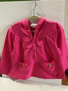 Hot Pink Gymboree Hoodie With Ice Cream Front Pockets - Picture 1 of 3