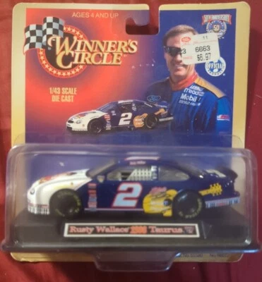 Rusty Wallace 1998 Winners Circle Nascar Elvis Presley 1/43 Ford Taurus Diecast - Image 1 of 3