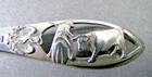 Vintage Sterling Silver Coffee Spoon with Bullfight & Matador Tijuana Mexico