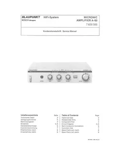 Manual de servicio instrucciones para Blaupunkt Micronic A-60 - Imagen 1 de 1
