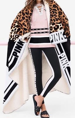 Victoria's Secret PINK Friday Sherpa blanket 2018 Bedding HOT item  Animal Print - Image 1 of 4