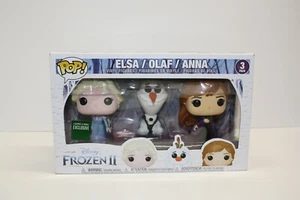 Barnes & Noble Exclusive Elsa Olaf Anna Disney Frozen II Funko Pop 3 Pack - Picture 1 of 6