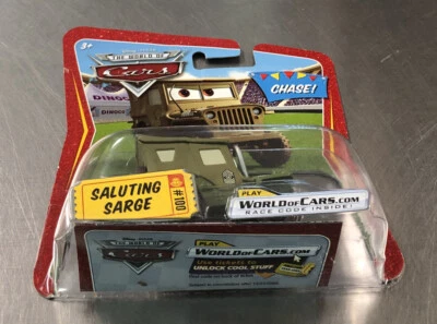 DISNEY PIXAR THE WORLD OF CARS ( CHASE ) SALUTING SARGE FREE SHIPPING - Image 1 of 4