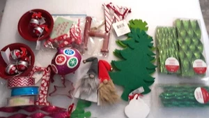 Bulk Weihnachtsdeko Ornament Basteln Posten Glitzerband Filz Baum Wichtel Weihnachtsschlüssel - Bild 1 von 11