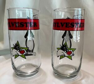 Vintage 1966 Sylvester Warner Bros Looney Tunes Arby's Collector Series Glass 