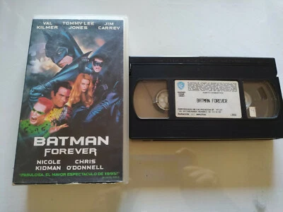 Batman Forever Val Kilmer Jim Carrey Nicole Kidman VHS Spanish Tape - Image 1 of 3