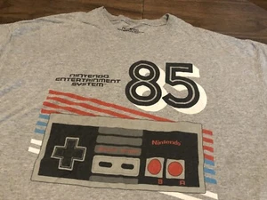 Classic Original Nintendo NES 85 2XL XXL Gray T Shirt - Picture 1 of 8