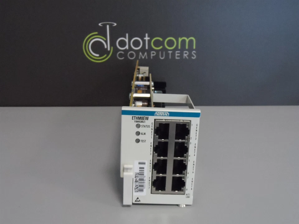 Adtran OPTI-6100 ETHM8EW 8-port 10/100 Enhanced Ethernet Module 1184530L1 Qty. - Image 1 of 3