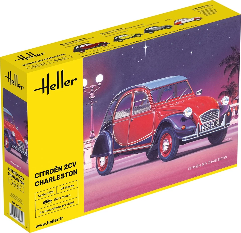 Heller Kit CITROEN 2 CV Charleston 1/24 80766