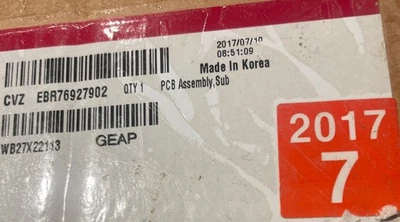 EBR88309731 New OEM LG Refrigerator Main Control Board (D4) - Image 1 of 3