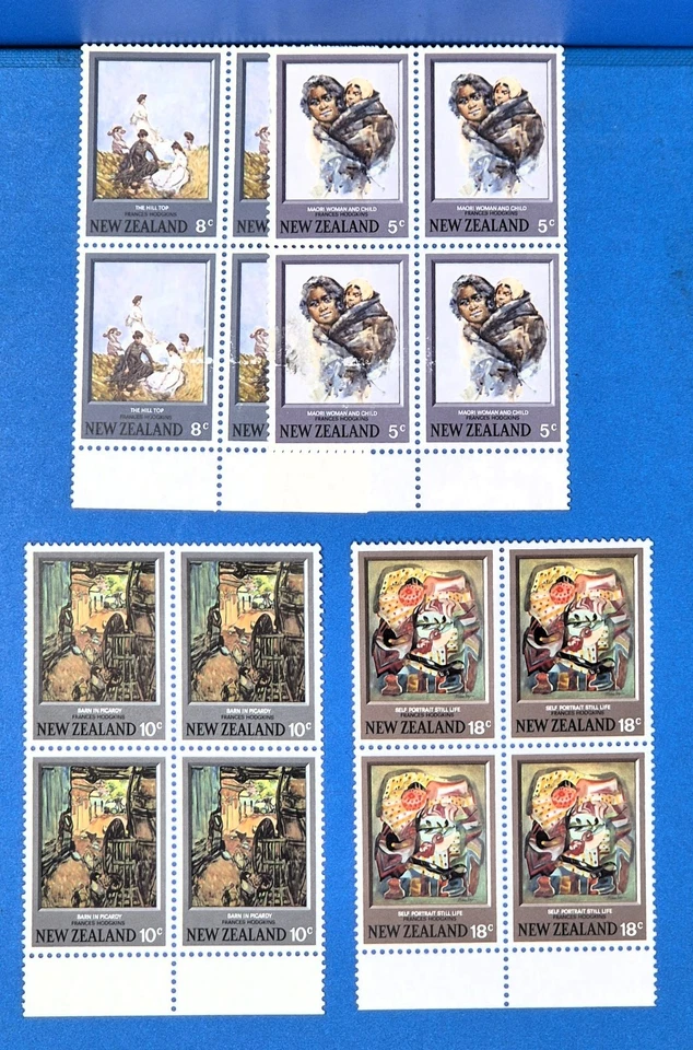 NEW ZEALAND 1973 - Art Paintings by Frances Hodgkins -  Mint Stamp Set - M/XF/NH - Image 1 of 4