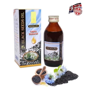 Hemani 100% natürliche schwarze Samen Kalonji kaltgepresstes Öl ätherisches Öl 60ml - Bild 1 von 1