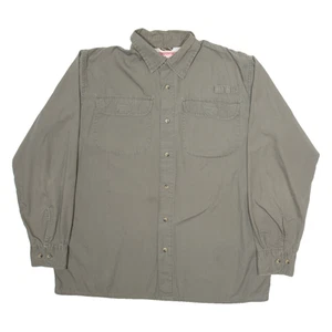 Camisa De Trabajo Para Hombre WRANGLER Marrón De Manga Larga L - Imagen 1 de 6