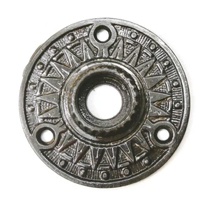 Una placa posterior antigua victoriana Eastlake Escutcheon Roseta puerta placa - Imagen 1 de 2