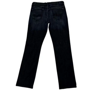 7 For All Mankind Women's Blue Cotton Mid Rise Kimmie Straight Leg Jeans Size 32 - Picture 1 of 6