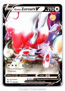 Hisuian Zoroark V 146/196 - Lost Origin - Pokemon Card - Near Mint - Picture 1 of 2