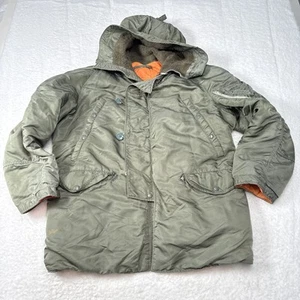 Vintage Military Flying Fur Parka N3-B Jacket Sz 44 Golden Fleece WPL-5344 - Picture 1 of 12