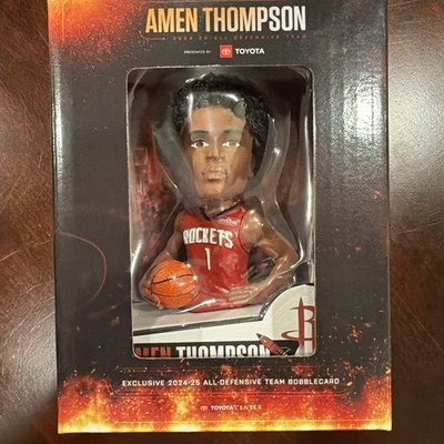 Houston Rockets Amen Thompson Bobblehead Bobblecard 11/3/25 Unopened - Image 1 of 4