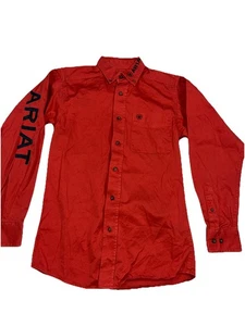 Ariat Herren Team Logo Twill klassische Passform Button-Down Hemd rot Gr. X Small - Bild 1 von 8
