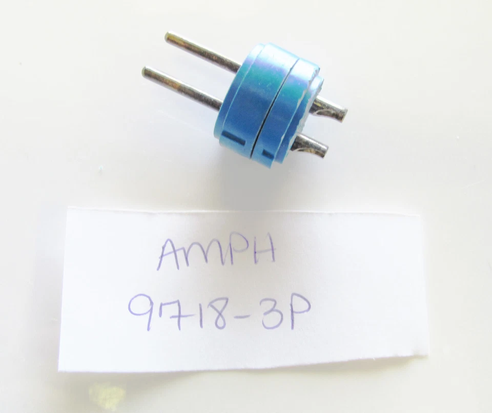 1x Amphenol 97-18-3P, 18 Shell 2 position pin 12 Awg, NOS, 9718 3P - Image 1 of 1
