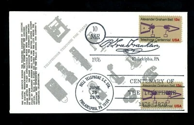 US Postal History Inventions Telephone Centennial 1976 Philadelphia PA #1683 FDC - Image 1 of 2