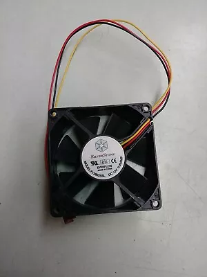 SILVERSTONE F128025SL DC12V 0.09A 80mm x 25mm Case Fan Molex & 3Pin - Image 1 of 3