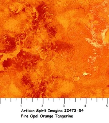 Tela de edredón de algodón tonal naranja ópalo de fuego Artisan Spirit Imagine por comprar Foto 1 de 4