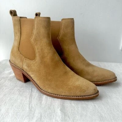 Botín Madewell The Watkin en caramelo talla 8,5 cuero gamuza vaquera camel Foto 1 de 4