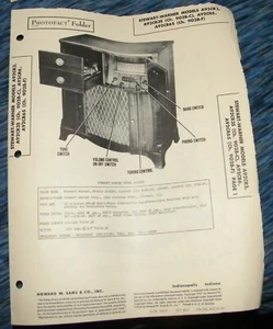 STEWART-WARNER RADIO-PHONO COMBINATION 4-MODELS (SAMS PHOTOFACT 29-26) - Picture 1 of 2