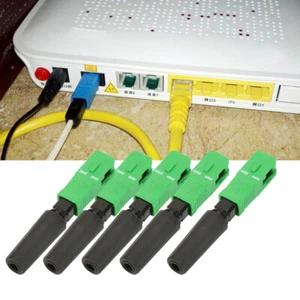 100 pièces SC/APC fibre optique intégrée montage rapide connecteur adaptateur pour FTTH - Photo 1/10