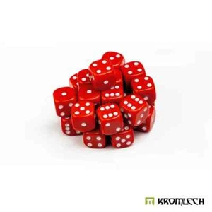 KROMLECH BATTLE DICE 25 RED 12MM - Picture 1 of 5