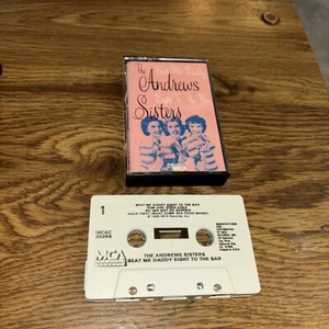 The Andrews Sisters Beat Me Daddy Eight to the Bar Cassette 1985 MCA - Picture 1 of 3
