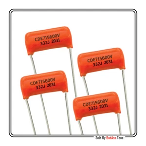 Sprague Orange Drop .0033uf 600V - Used for Tone Cap or Treble Bleed - Qty: (4) - Bild 1 von 3