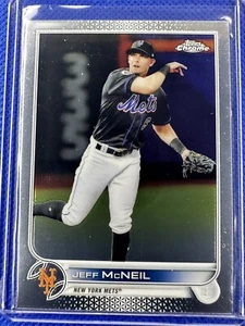 2022 #2 Jeff McNeil Topps Chrome Baseball New York Mets - Picture 1 of 2