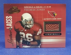 2001 Playoff Absolute Memorabilia - Leather & Laces #LL2 - Thomas Jones /550 - Picture 1 of 4