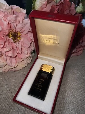 Vintage MUST DE CARTIER Paris PURE PARFUM 7.5 ml-.25 oz LEATHER CASE - Image 1 of 4