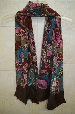 BUFANDA YVES SAINT LAURENT YSL VINTAGE 100% SEDA Foto 1 de 4