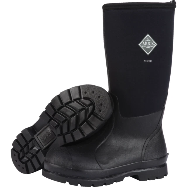 Muck Chore Classic Men's Rubber Work Boots - Black