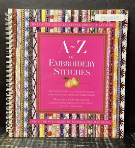 A -Z of Embroidery Stitches Inspirations Magazine 1997 Sftcvr Like New F - Picture 1 of 4