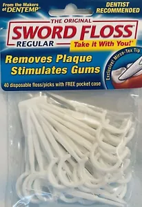 Sword Floss Disposable Floss / Picks 40-Each. DISCONTINUED - Picture 1 of 2