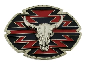 Bull Belt Buckle OX Western Cowgirl Texas Style Chopper Metal New Rodeo Fashion - Picture 1 of 2